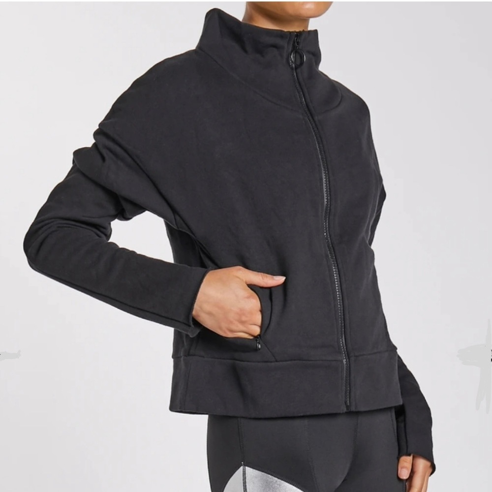 SECNDNTURE mock neck full zipper long sleeves black sweater women plus size 2X